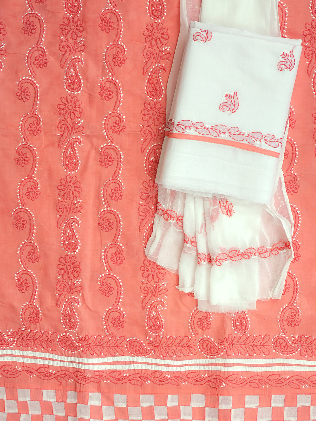 AdaHandEmbroideredPeachCottonLucknowiChikankariUnstitchedSuitPieceWithChiffonDupatta01A905662_5
