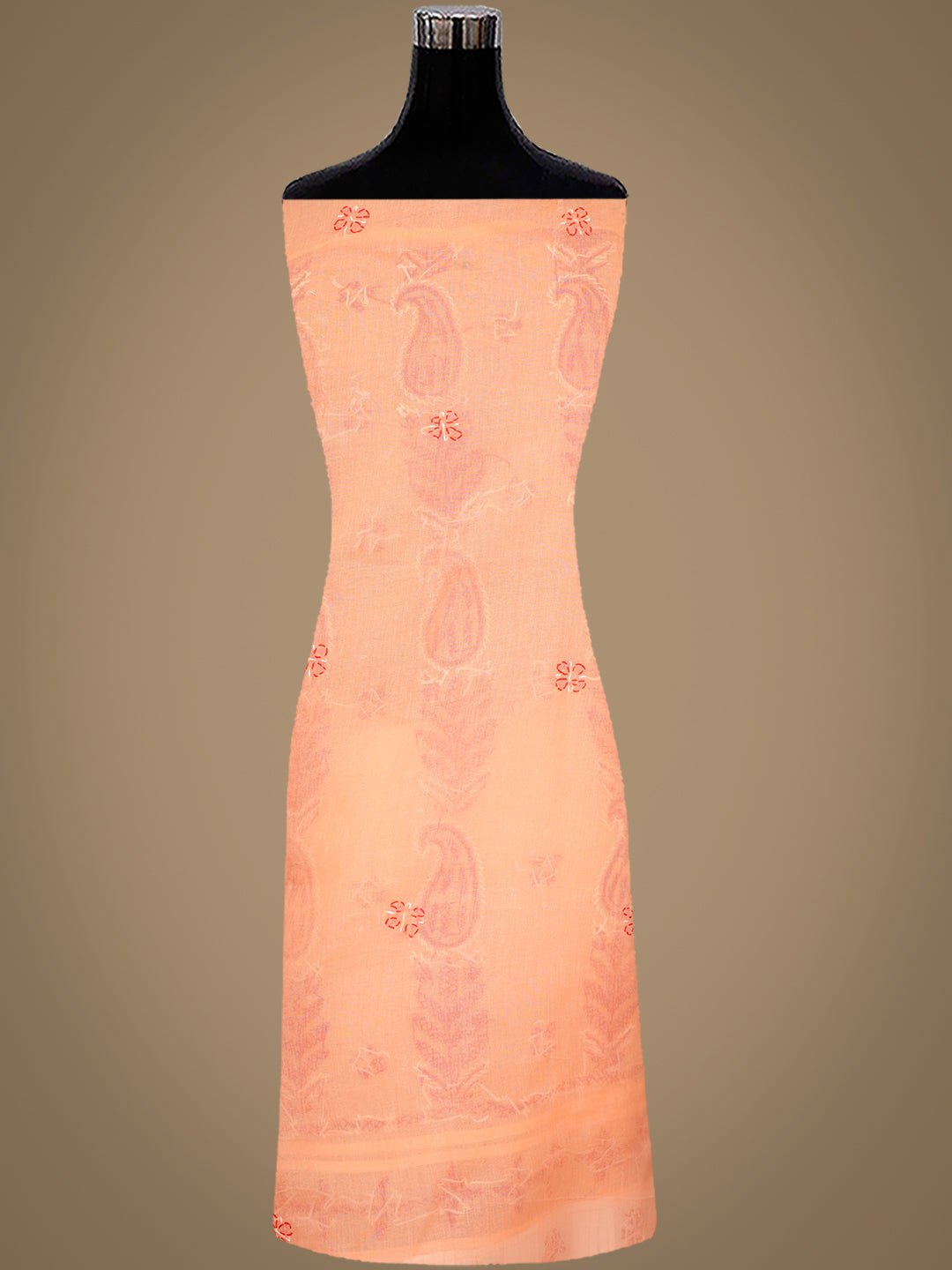AdaHandEmbroideredPeachCottonLucknowiChikankariUnstitchedSuitPieceWithChiffonDupatta01A947682_3
