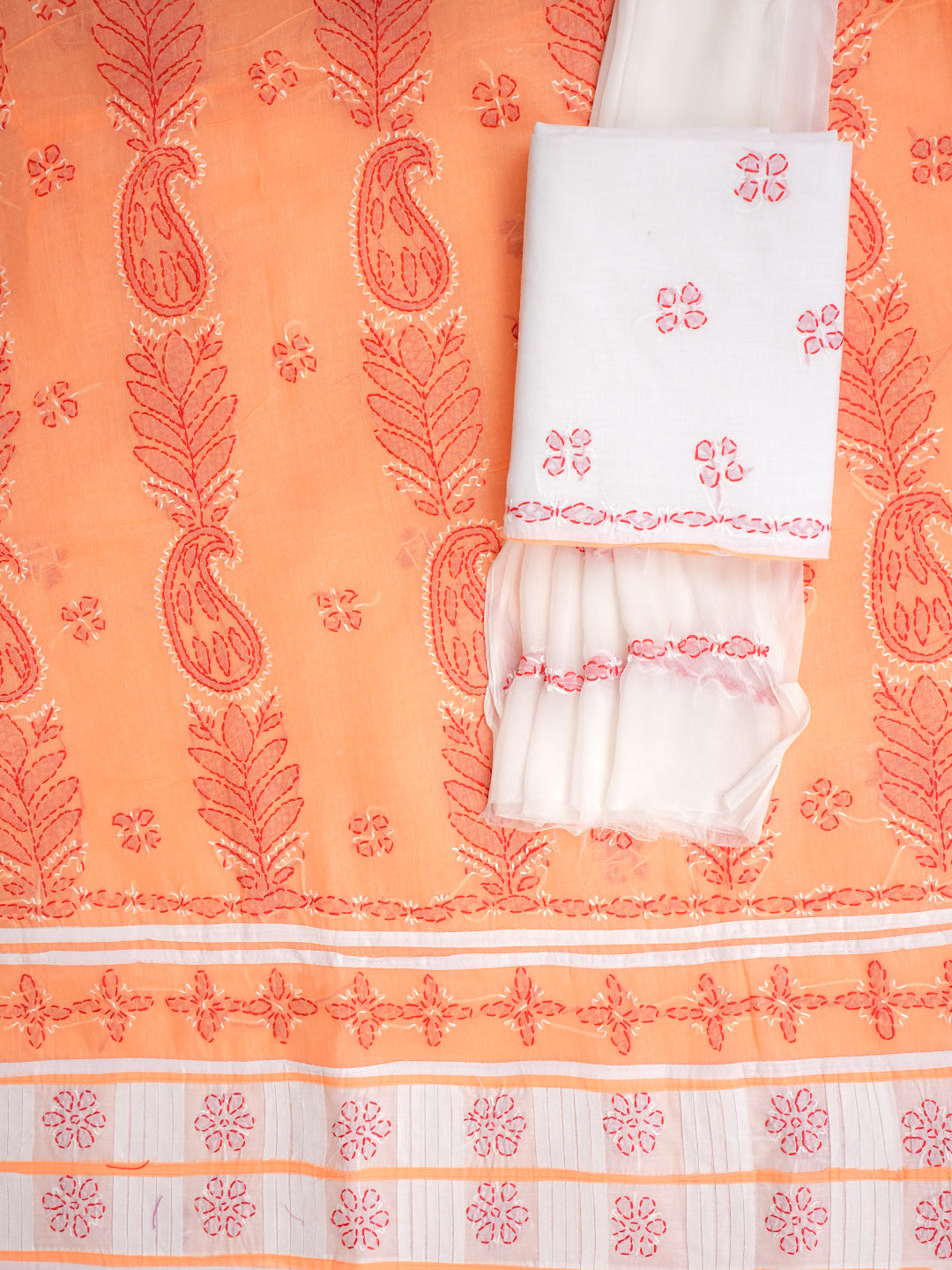 AdaHandEmbroideredPeachCottonLucknowiChikankariUnstitchedSuitPieceWithChiffonDupatta01A947682_4
