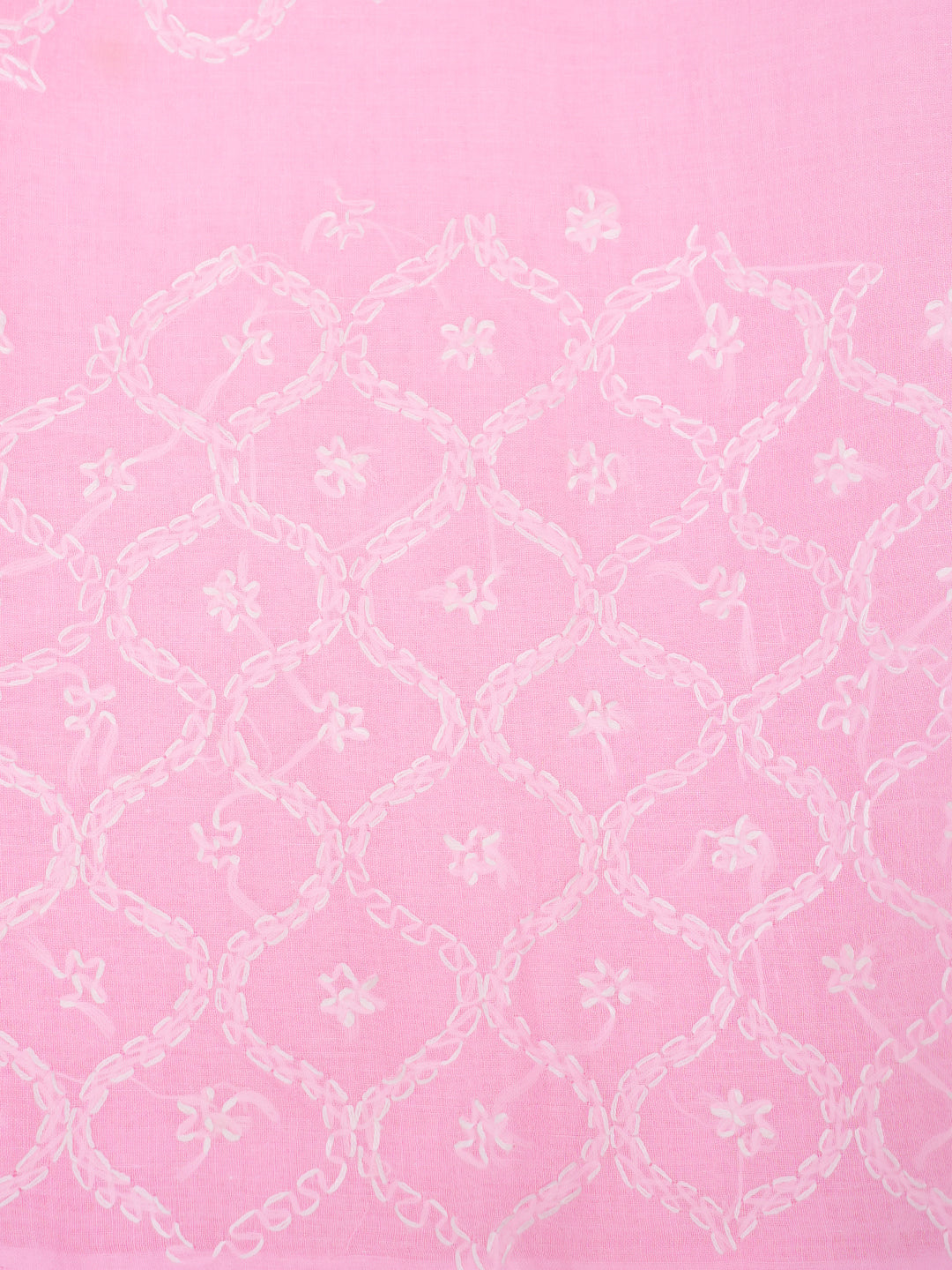 Ada Hand Embroidered Pink Cotton Lucknowi Chikankari Unstitched Suit Piece 01A954987_5