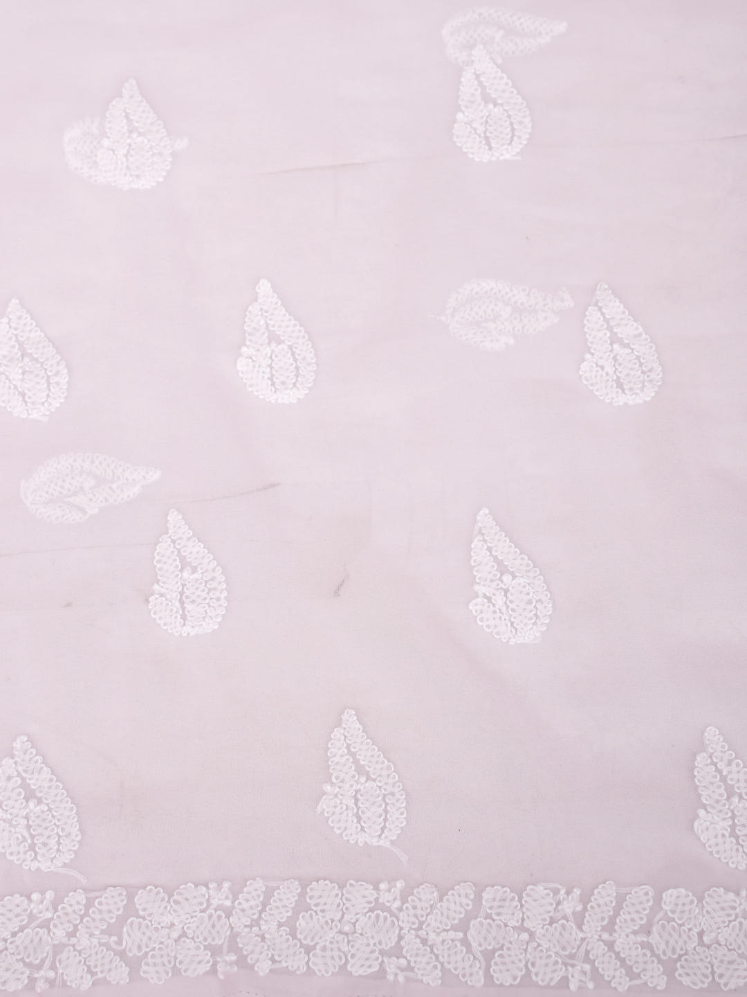 Ada Hand Embroidered Pink Georgette Lucknowi Chikankari Unstitched Suit Piece 01A1019135_4