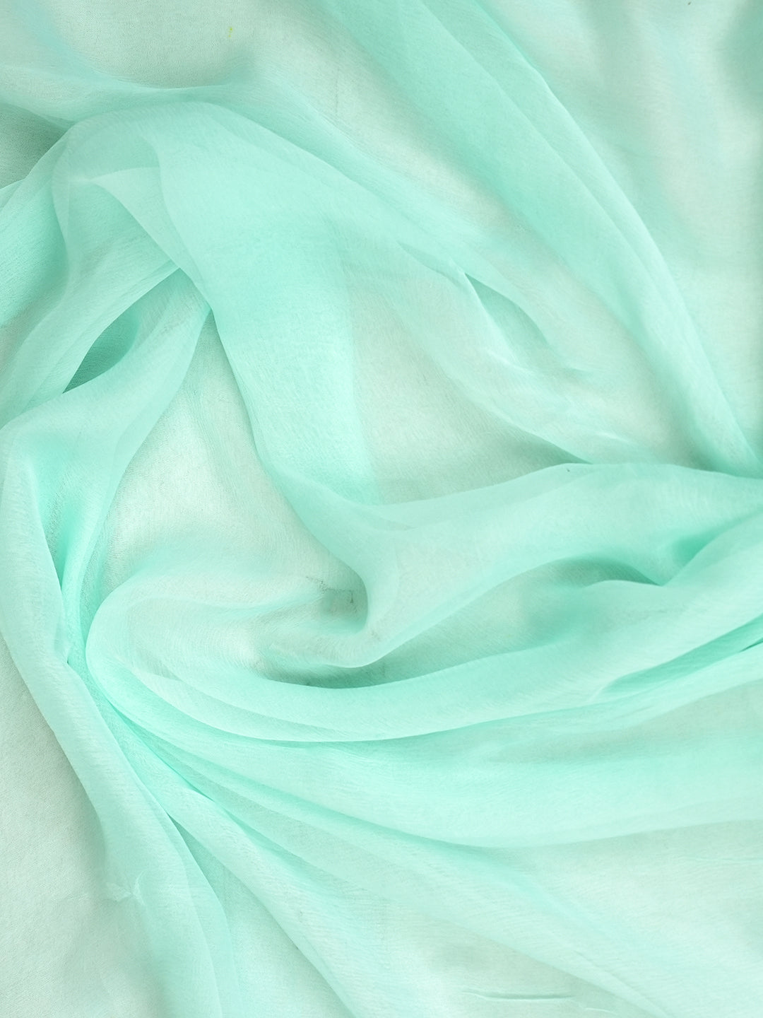 Ada Hand Embroidered Sea Green Cotton Lucknowi Chikankari Unstitched Suit Piece With Chiffon Dupatta 01A773700