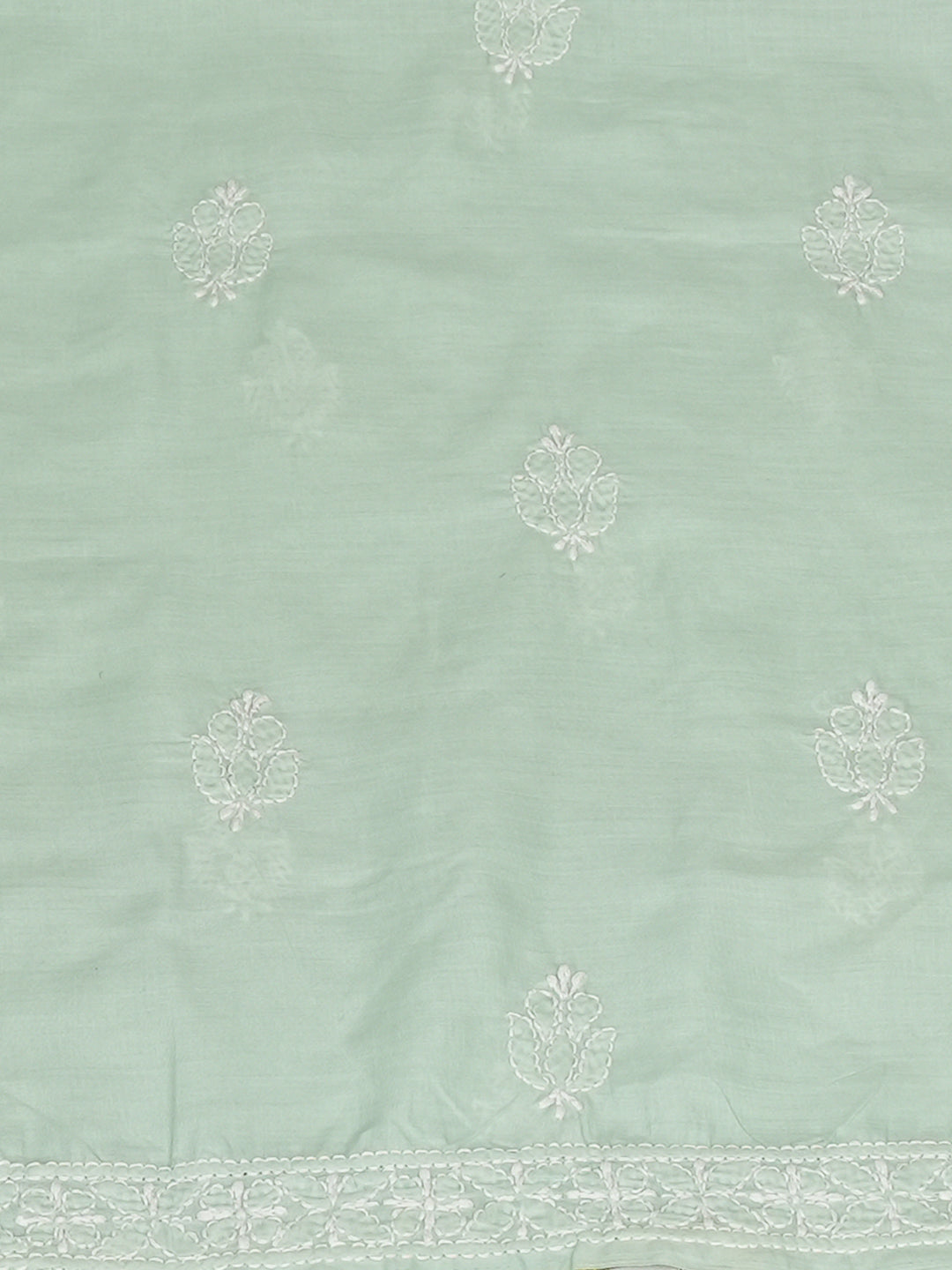 Ada Hand Embroidered Sea Green Cotton lucknowi Chikankari Unstitched Kurta 01A991993