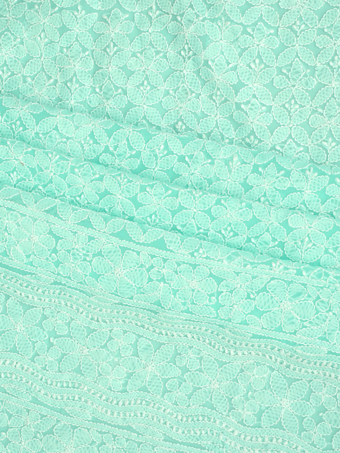 Ada Hand Embroidered Sea Green Georgette Lucknowi Chikankari Unstitched Suit Piece 01A1002687_2