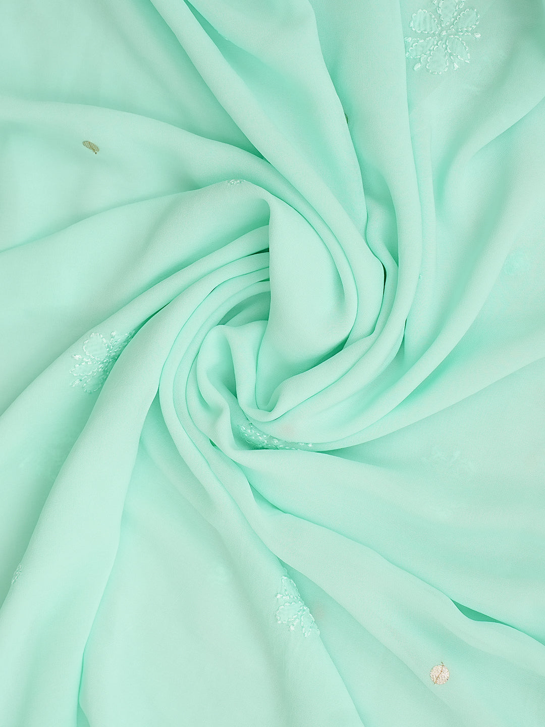Embroidered Sea Green Kurta dupatta Set