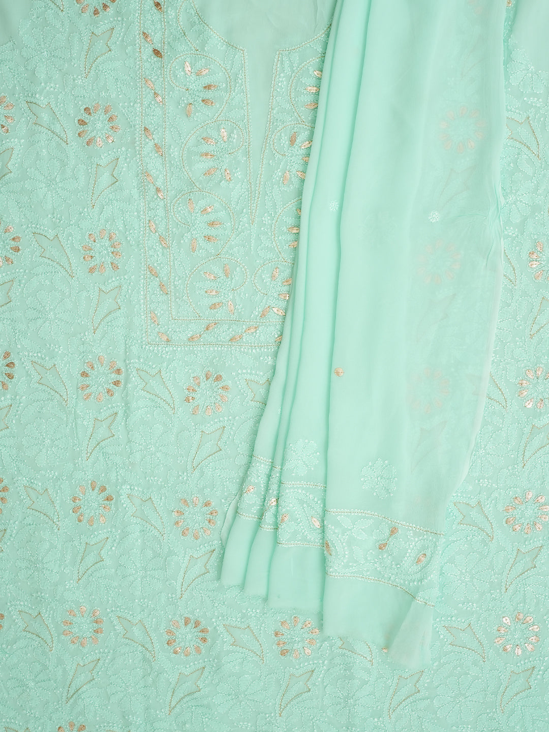 Traditional Lucknowi Chikankari Viscose Outfit