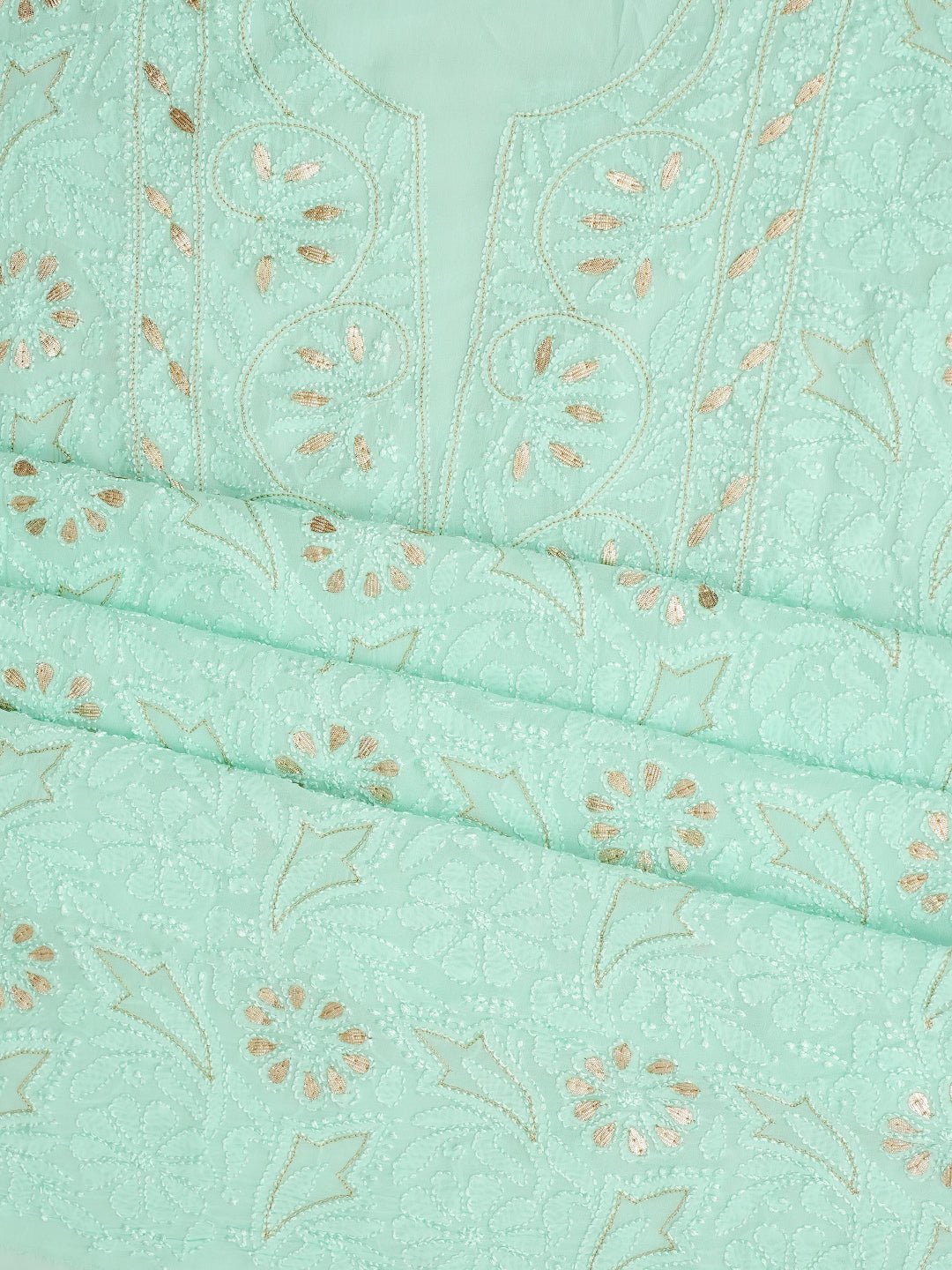 Elegant Sea Green Ethnic Kurta Dupatta Set