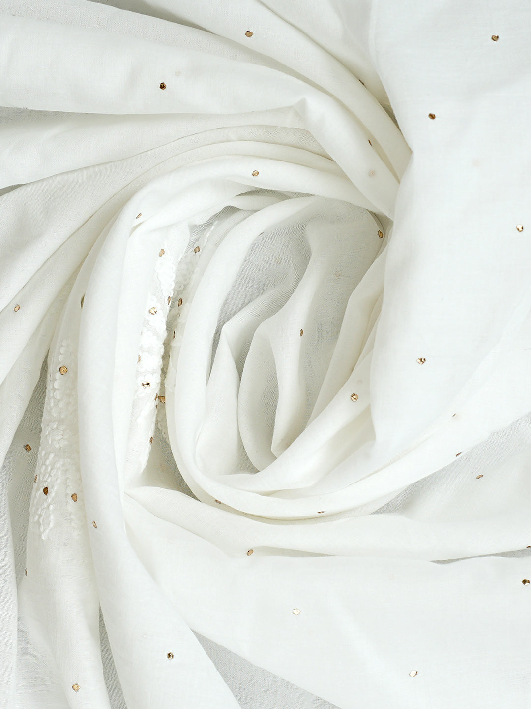 Ada White Cotton Dupatta_4