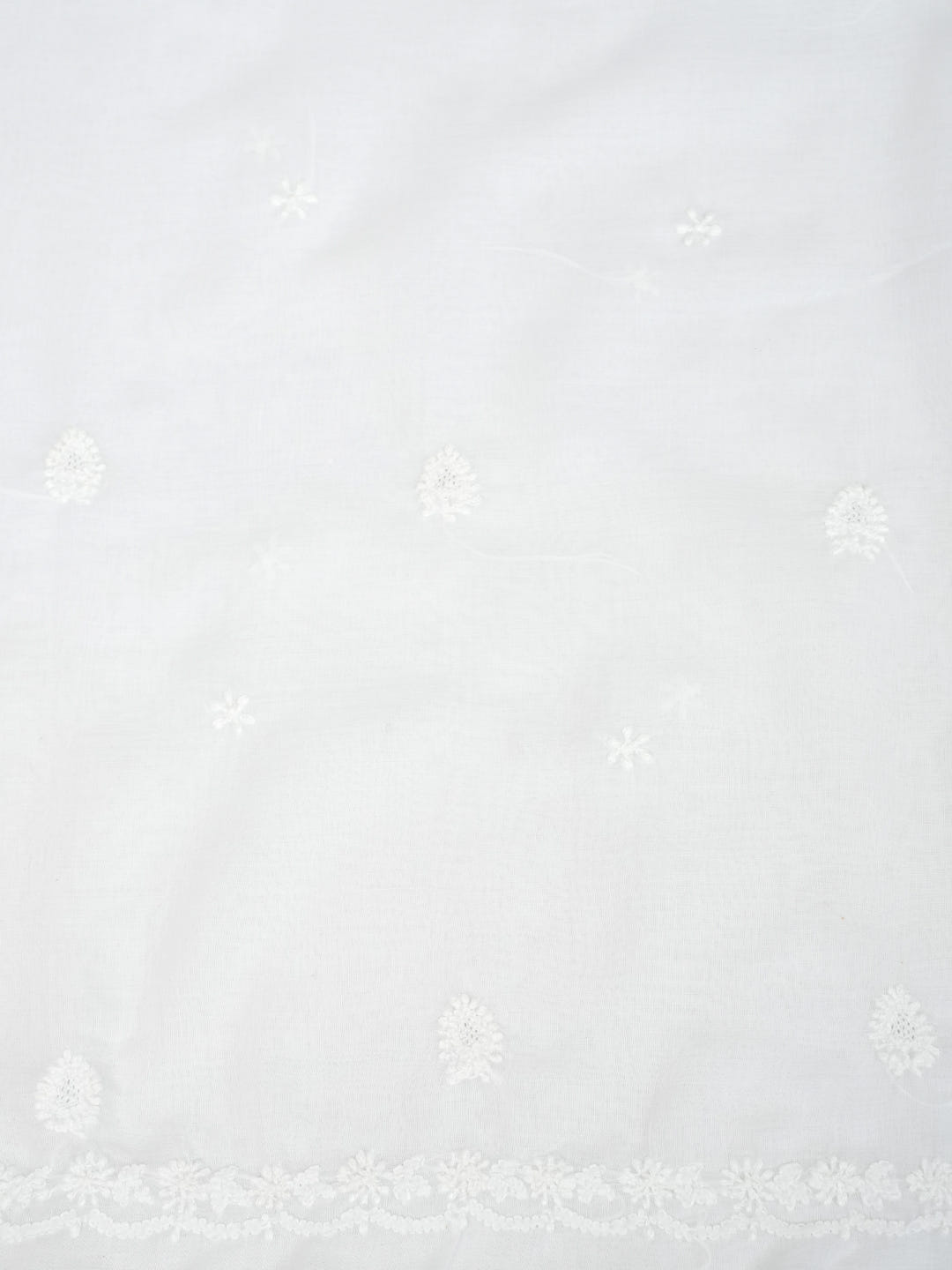 Ada Hand Embroidered White Cotton Lucknowi Chikankari Unstitched Suit Piece 01A1009173_4