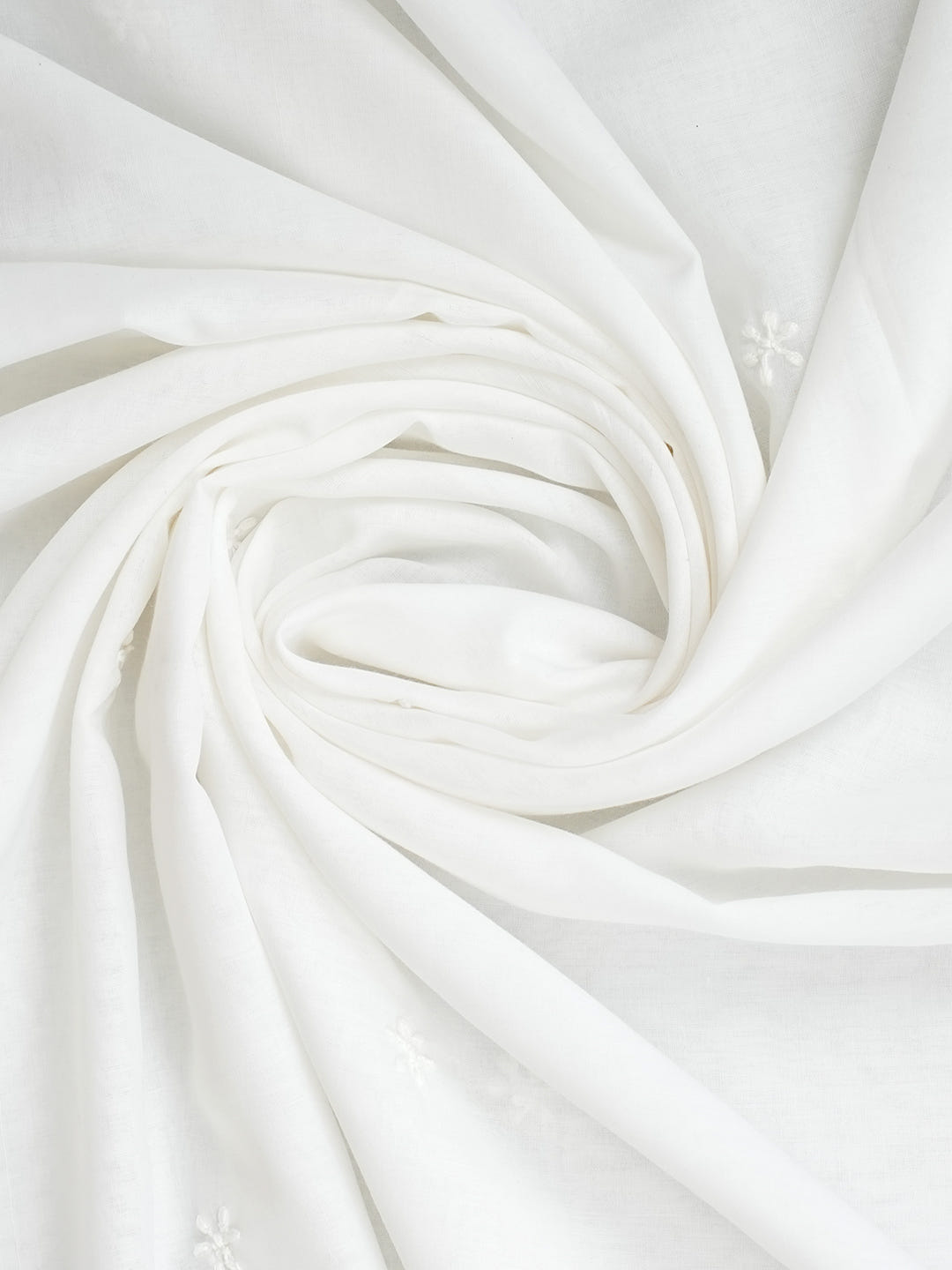 Ada Hand Embroidered White Cotton Lucknowi Chikankari Unstitched Suit Piece 01A1009173_5
