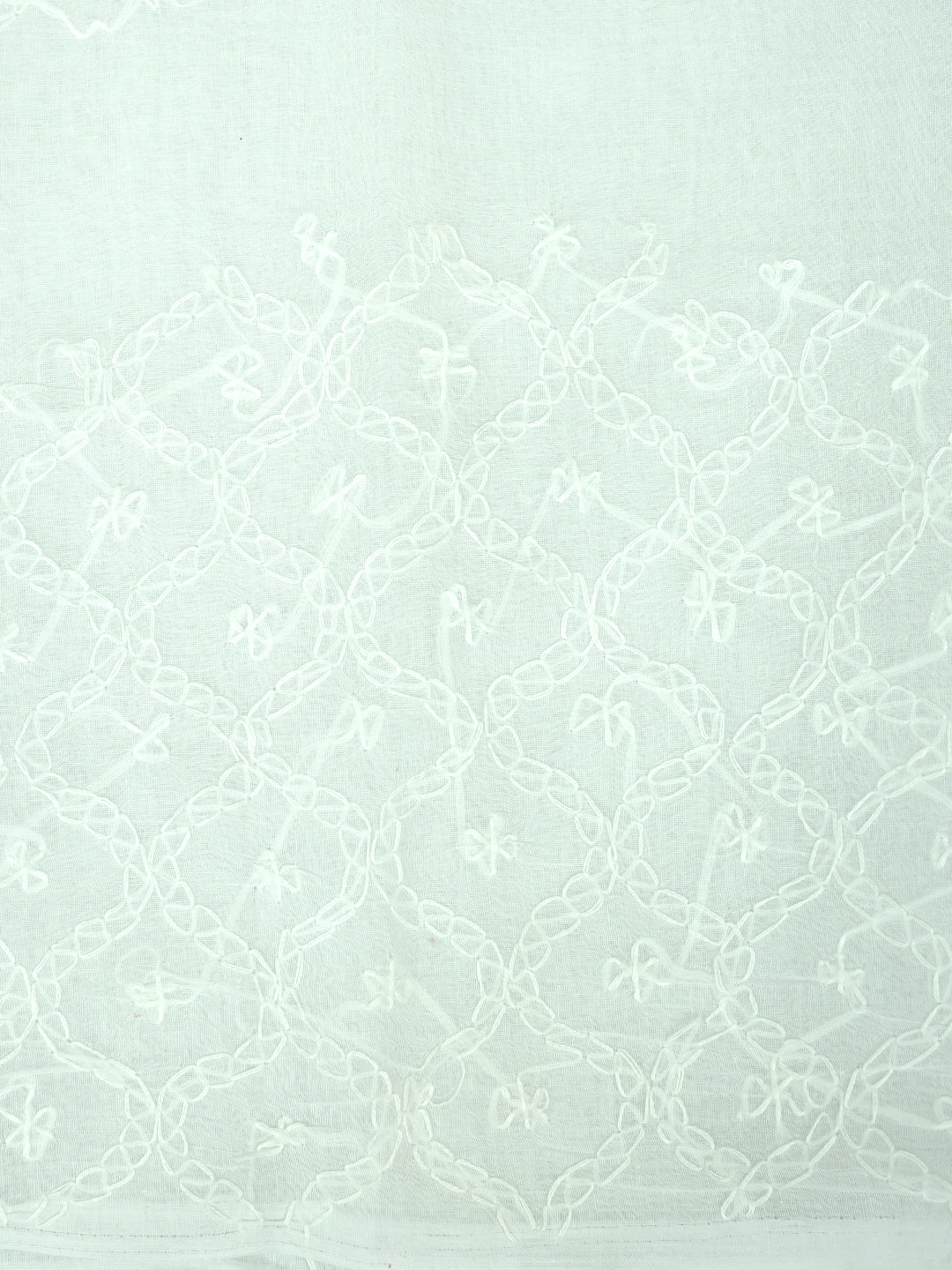 Ada Hand Embroidered White Cotton Lucknowi Chikankari Unstitched Suit Piece 01A882376_7