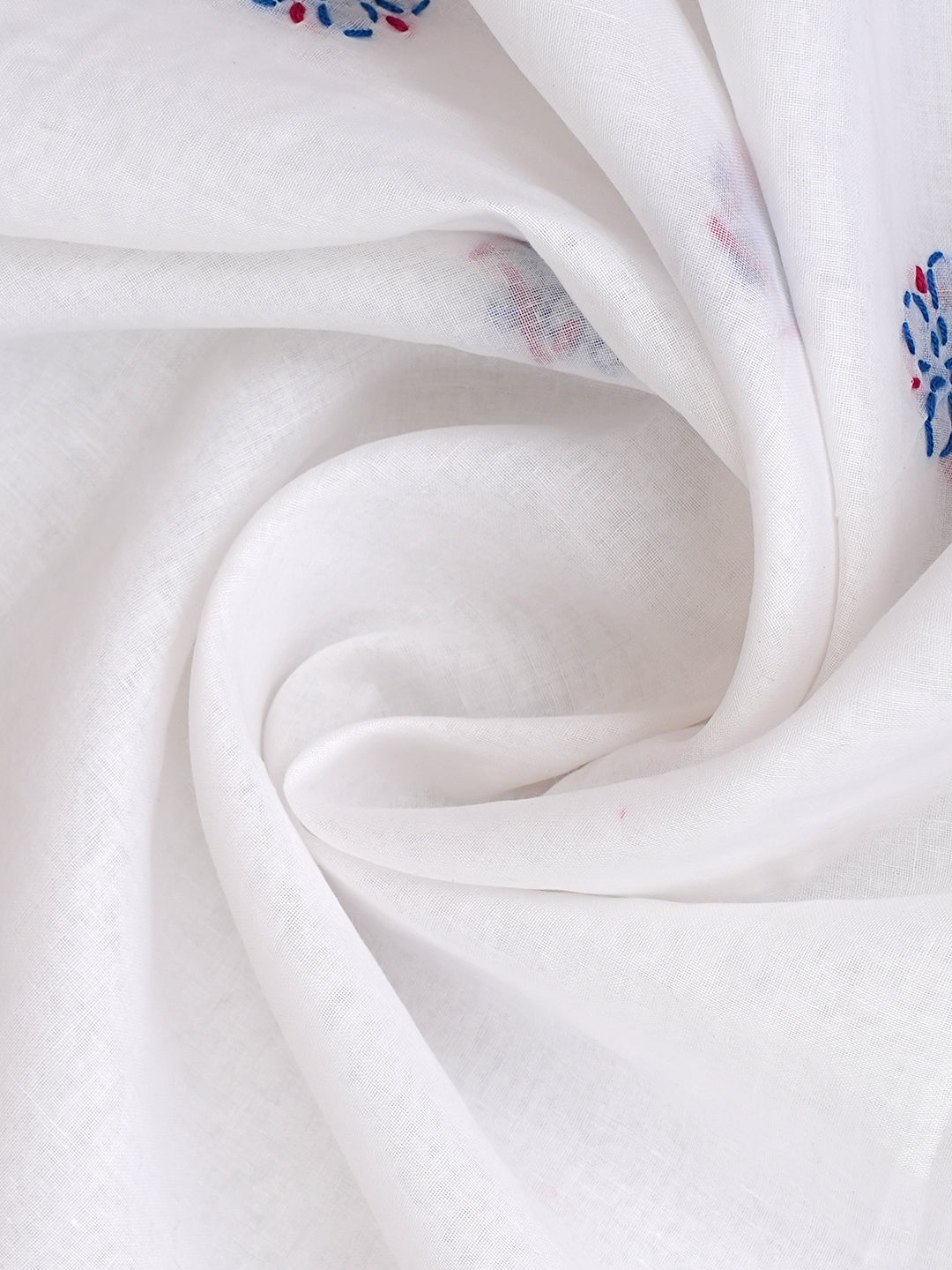 Ada Hand Embroidered White Cotton Lucknowi Chikankari Unstitched Suit Piece 01A952194_8