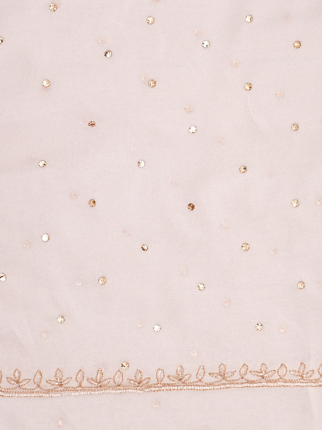 Ada Hand Embroidered White Viscose Georgette Unstitched Kurta Dupatta Set With Muqaish/Mukaish Work 01A989227