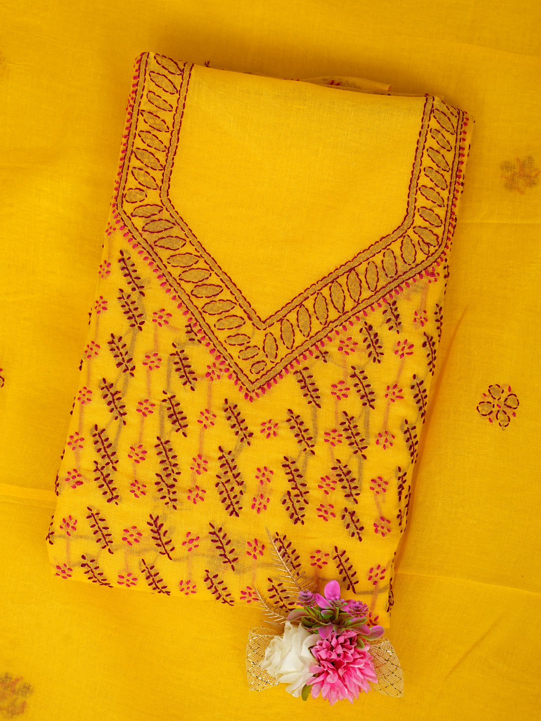 AdaHandEmbroideredYellowCottonLucknowiChikankariUnstitchedSuitPiece01A947753_7
