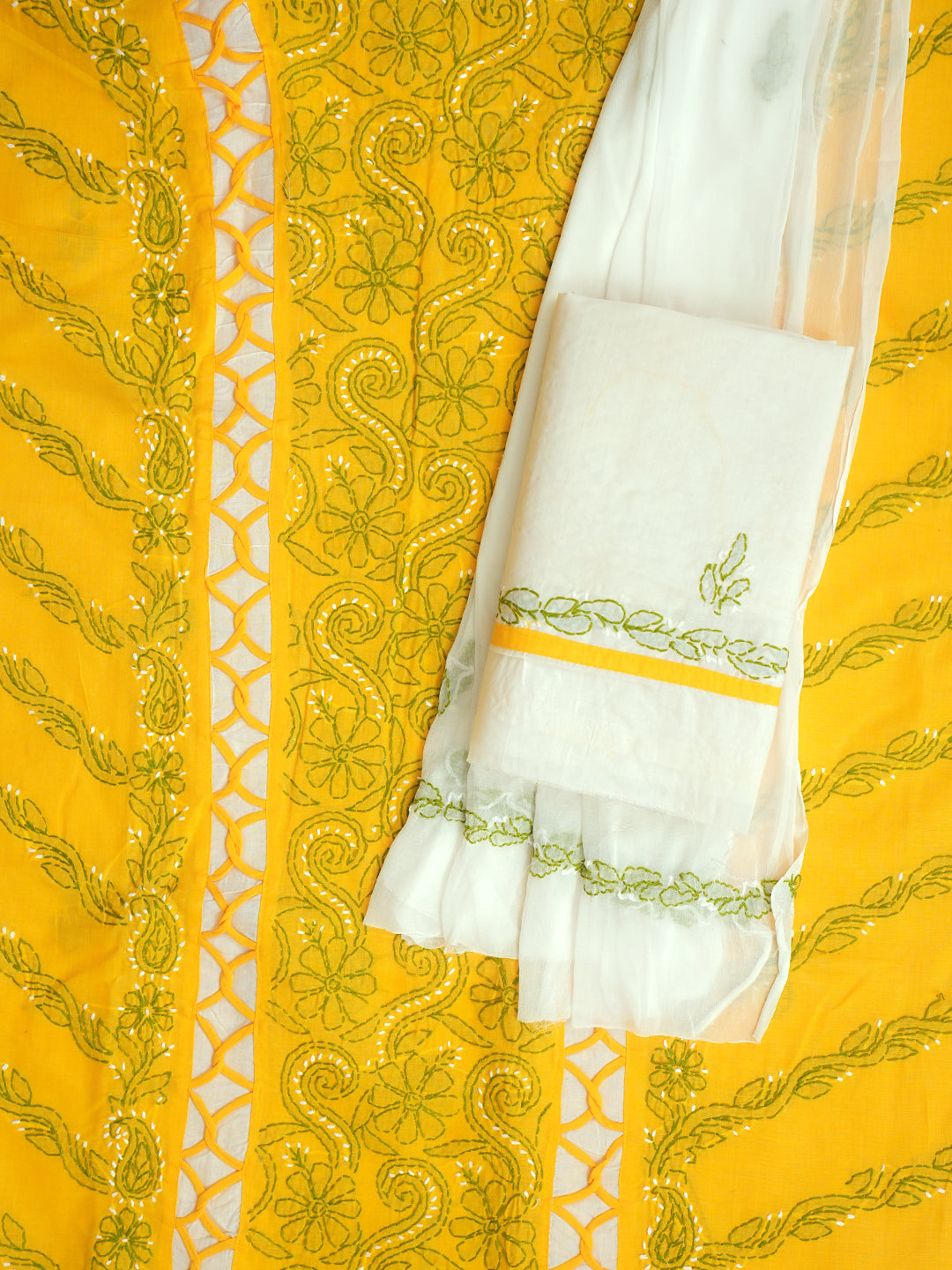 AdaHandEmbroideredYellowCottonLucknowiChikankariUnstitchedSuitPieceWithChiffonDupatta01A905667_4
