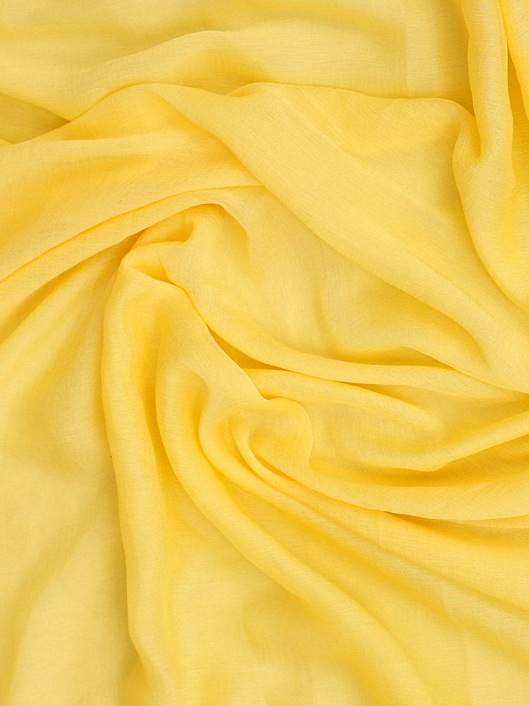 Ada Hand Embroidered Yellow Cotton Lucknowi Chikankari Unstitched Suit Piece With Chiffon Dupatta 01A985564