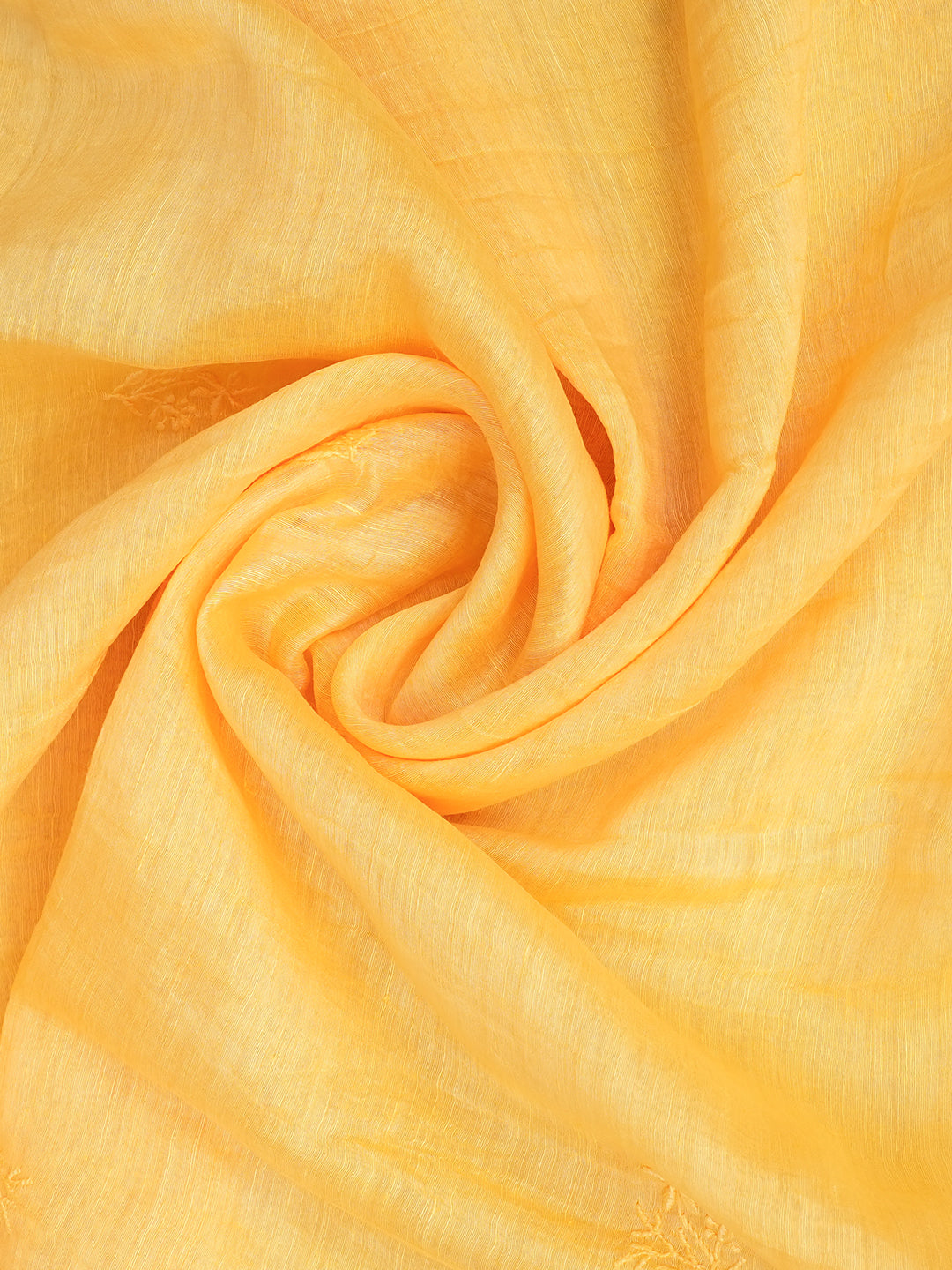 Ada Yellow Linen Unstitched Kurta Dupattta_4