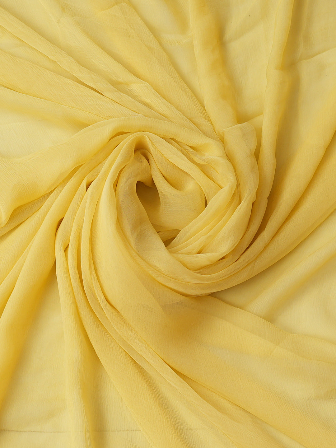 Ada Hand Embroidered Yellow Silk Lucknowi Chikankari Unstitched Suit Piece 01A908061