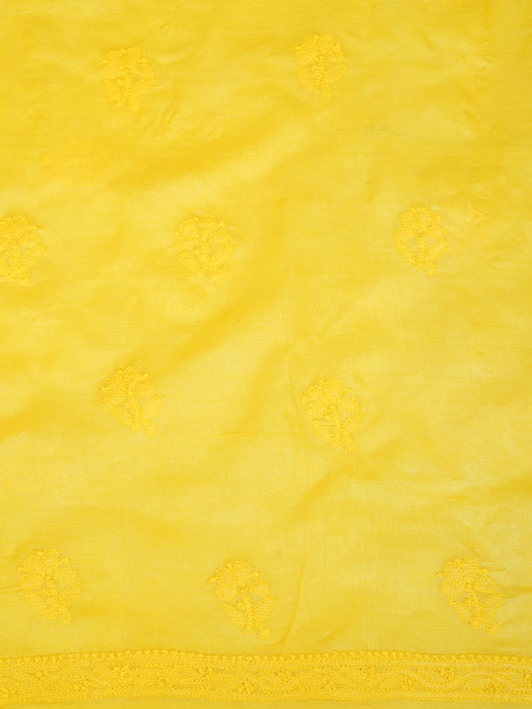Elegant Ada Yellow Silk Chikankari Suit For Women