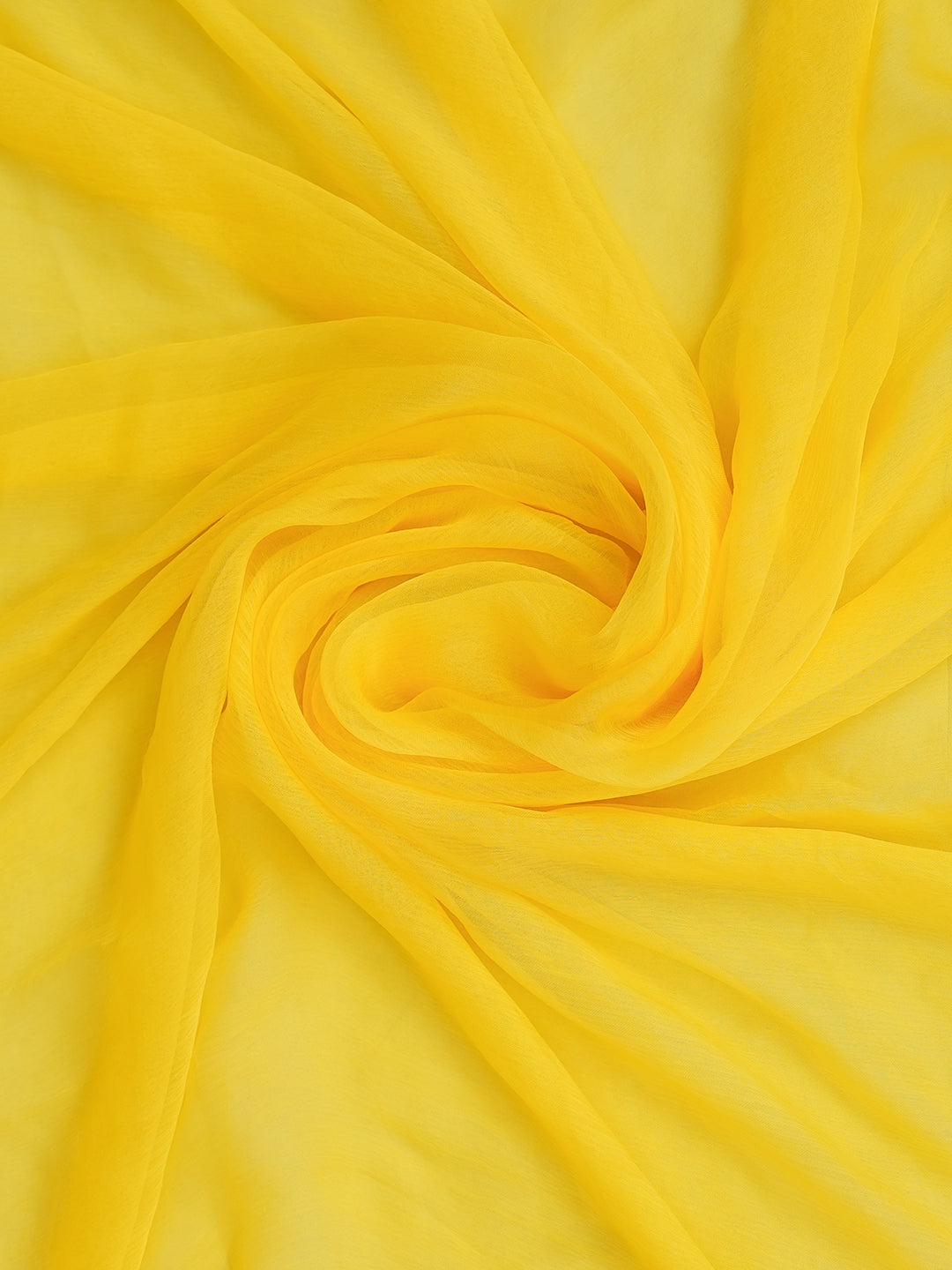 Yellow Silk Chikankari Unstitched Suit Piece