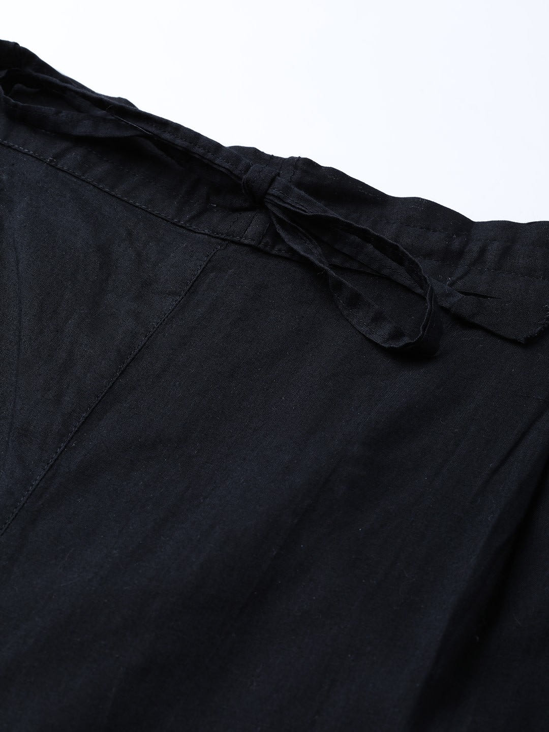 Ada Hand Embroidered Black Cotton Lucknowi Chikankari Palazzo A528760