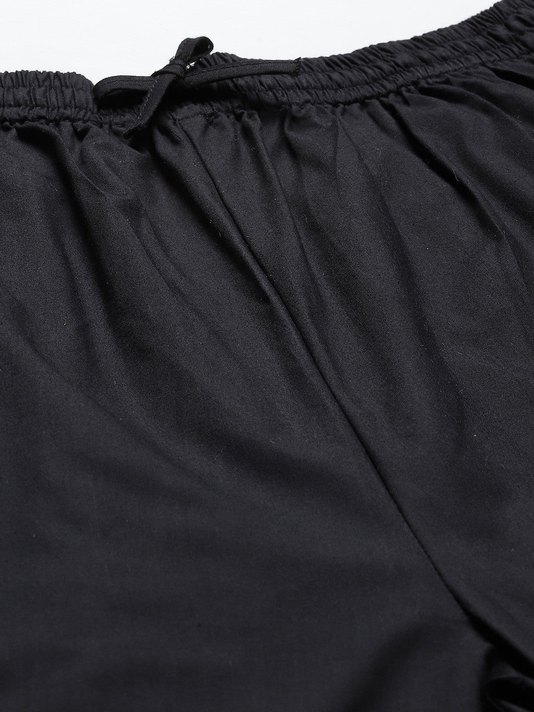 Ada Hand Embroidered Black Cotton Lucknowi Chikankari Palazzo A711141
