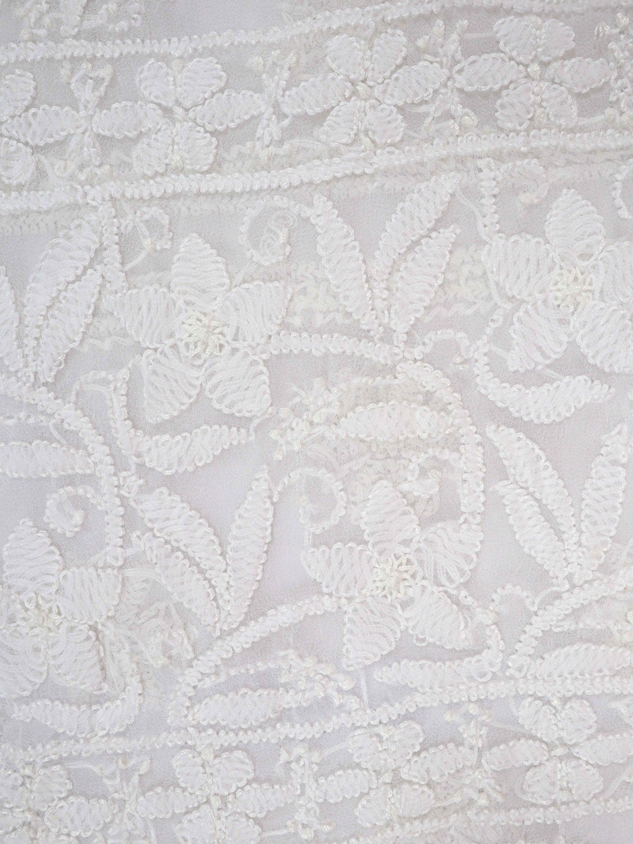 Ada Hand Embroidered White Georgette Lucknowi Chikankari Saree With Blouse 01A163902