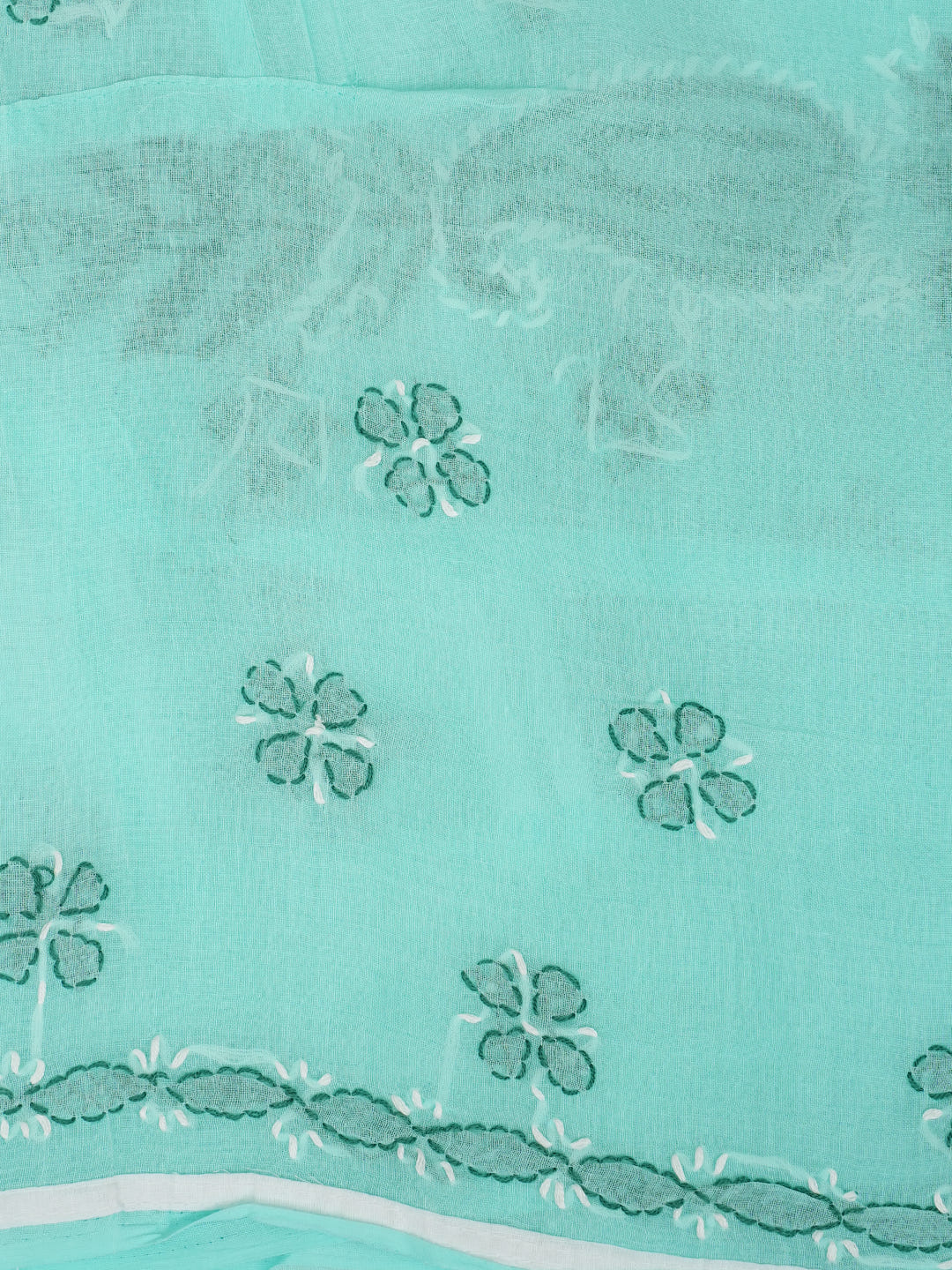 Ada Hand Embroidered Sea Green Cotton Lucknowi Chikankari Unstitched Suit Piece With Chiffon Dupatta 01A935700_7