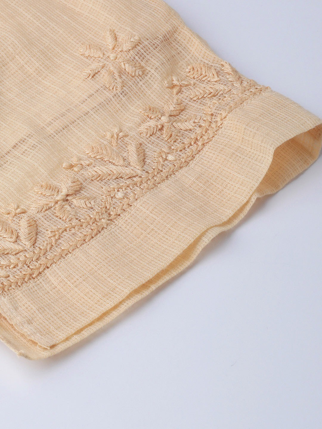 Ada Hand Embroidered Fawn Kota Lucknowi Chikankari Palazzo A711119