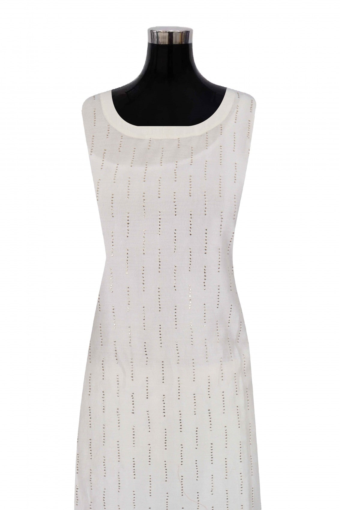Ada Hand Embroidered Cream Chanderi Lucknowi Chikankari Kurta/Jacket With Muqaish Work A597292