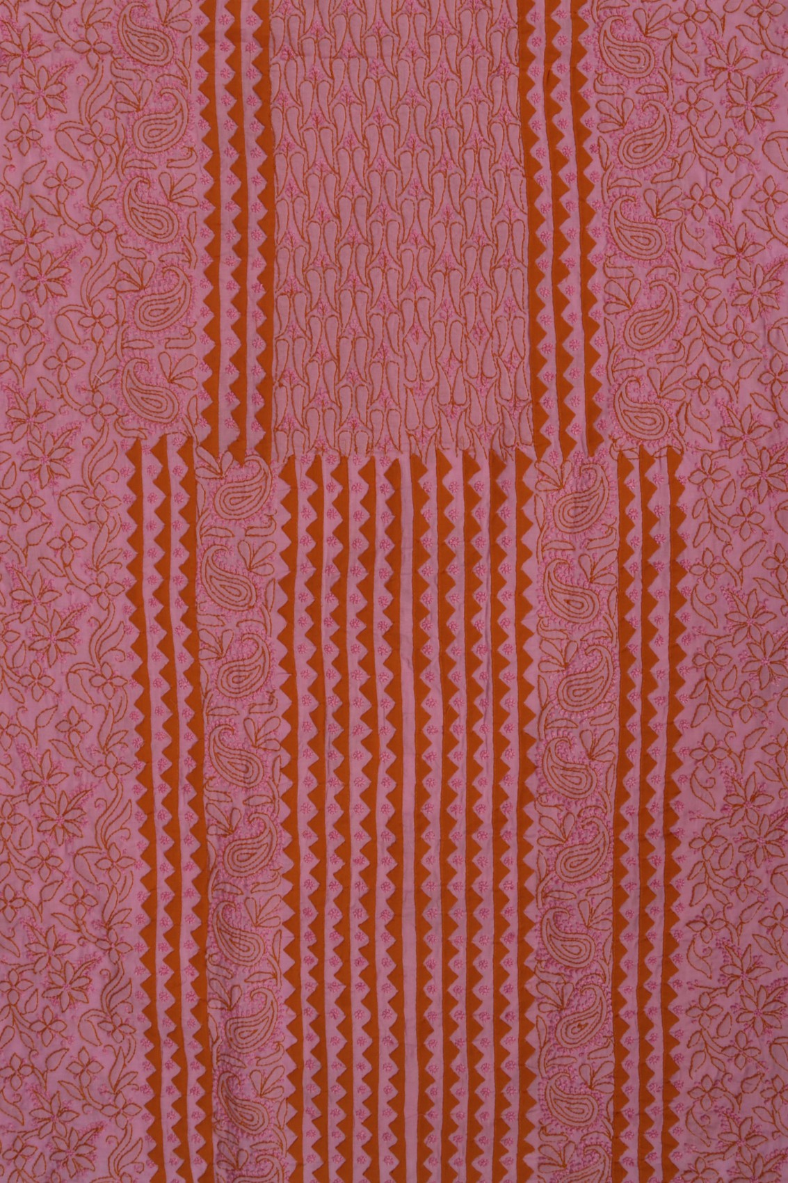 Ada Hand Embroidered Pink Cotton Lucknowi Chikankari Unstitched Suit Piece 01A159500