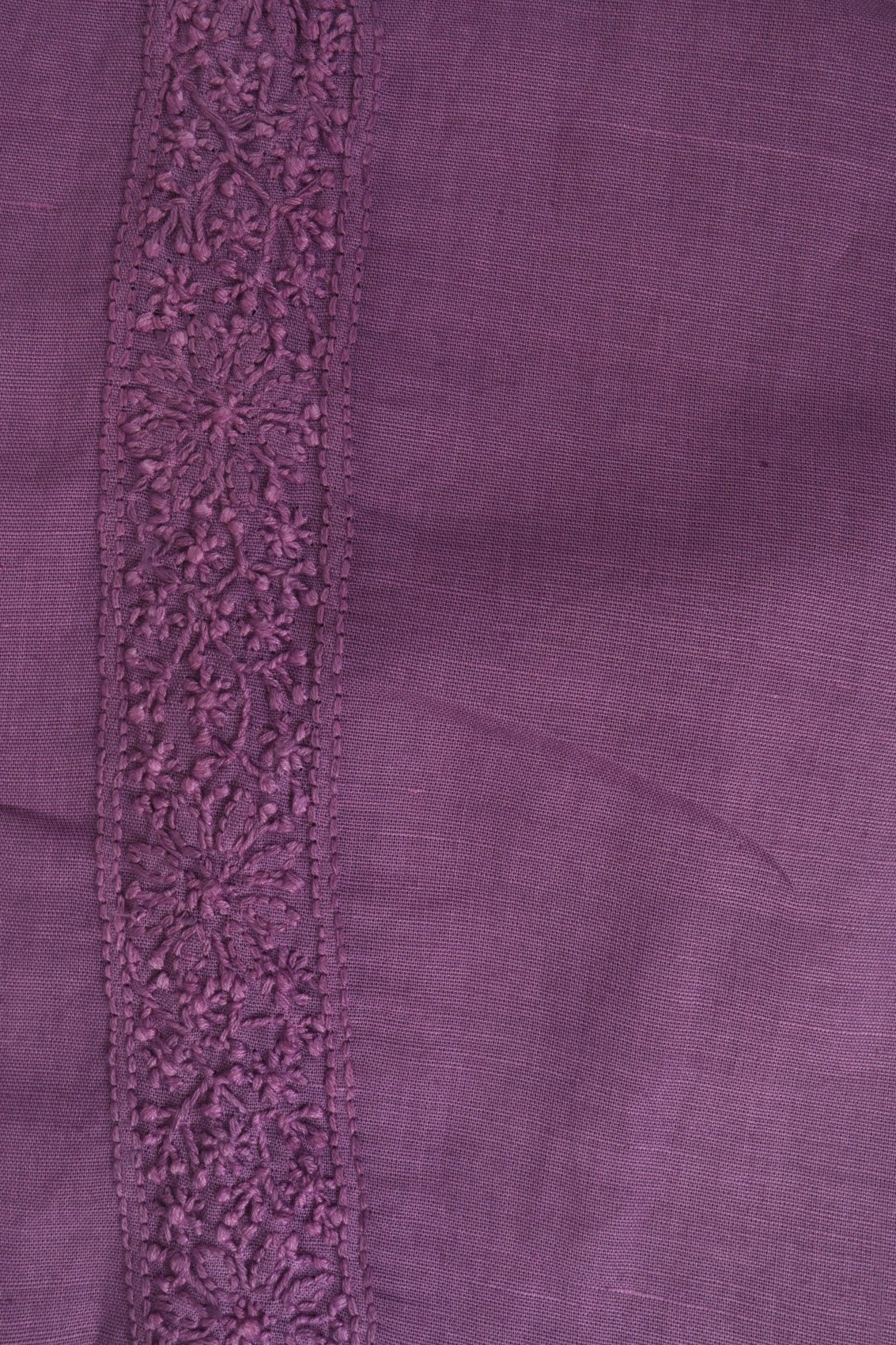 Ada Hand Embroidered Mauve Cotton Lucknowi Chikankari Unstitched Men's Kurta Piece A617071