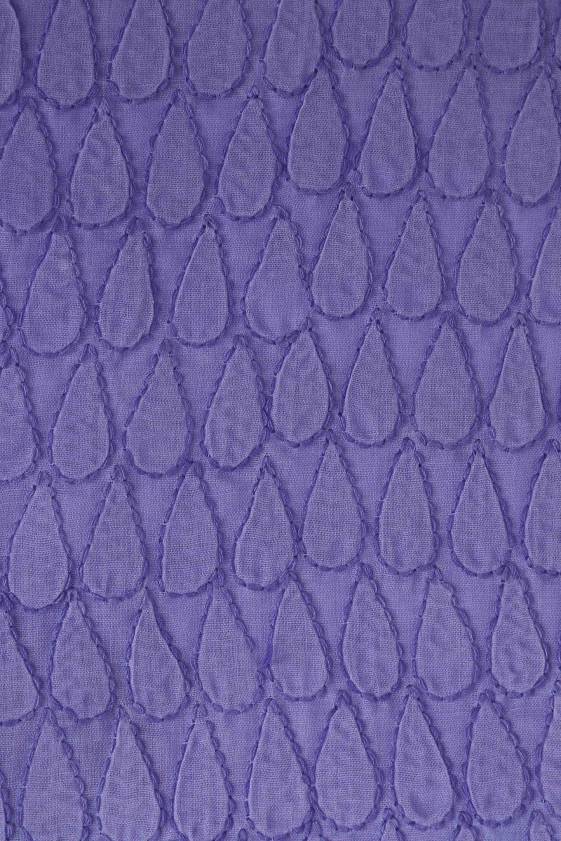 Ada Hand Embroidered Mauve Cotton Lucknowi Chikan Unstitched Suit Piece–A100187