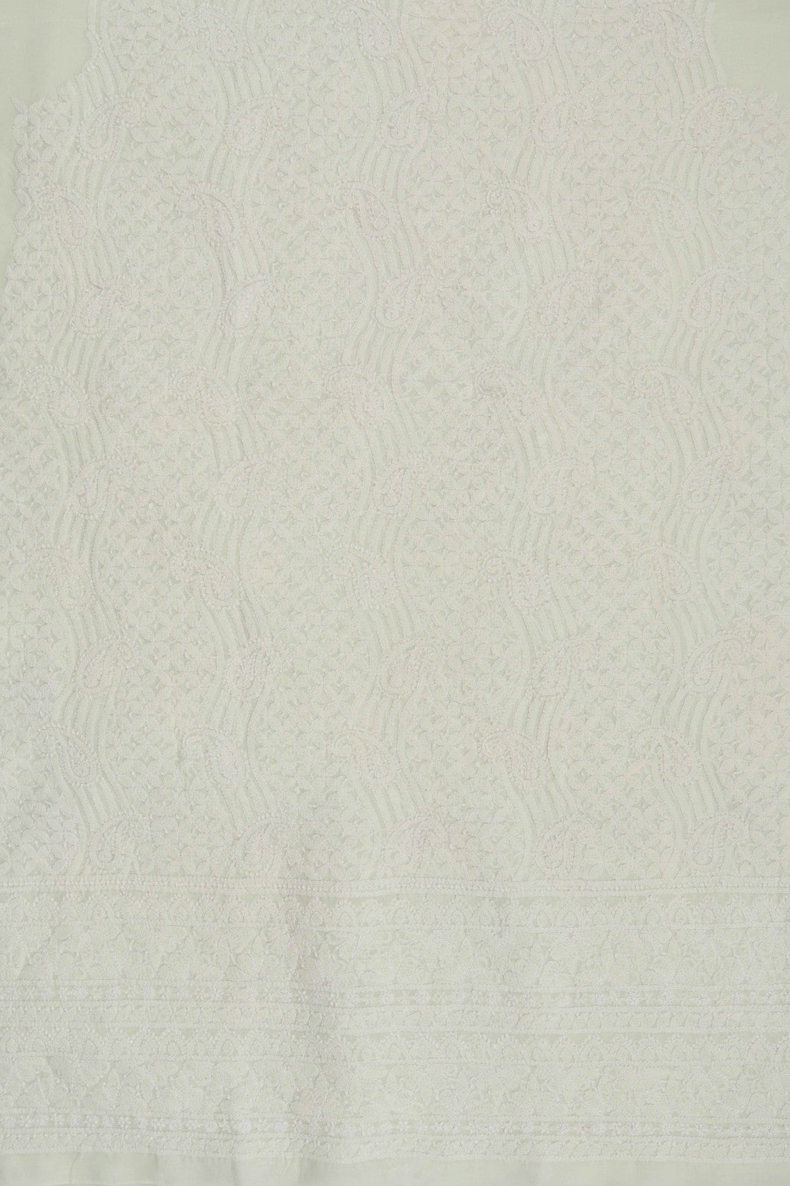 Ada Hand Embroidered Lemon Cotton Lucknowi Chikankari Unstitched Suit Piece 01A170181