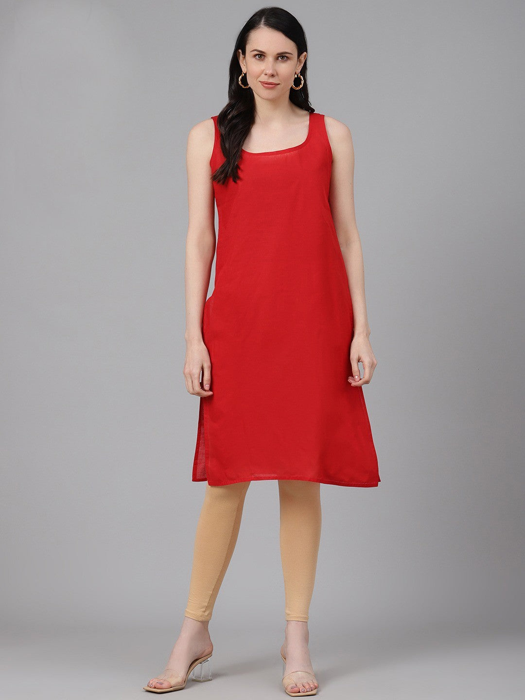 Ada Multi Color Cotton Long Slips Combo of 3 A111143.