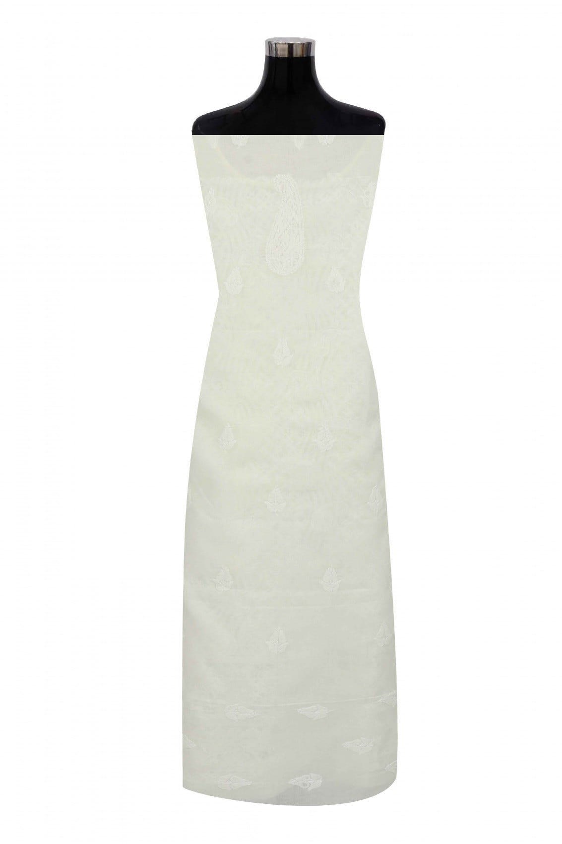 Ada Hand Embroidered Lemon Cotton Lucknowi Chikankari Unstitched Suit Piece 01A170181