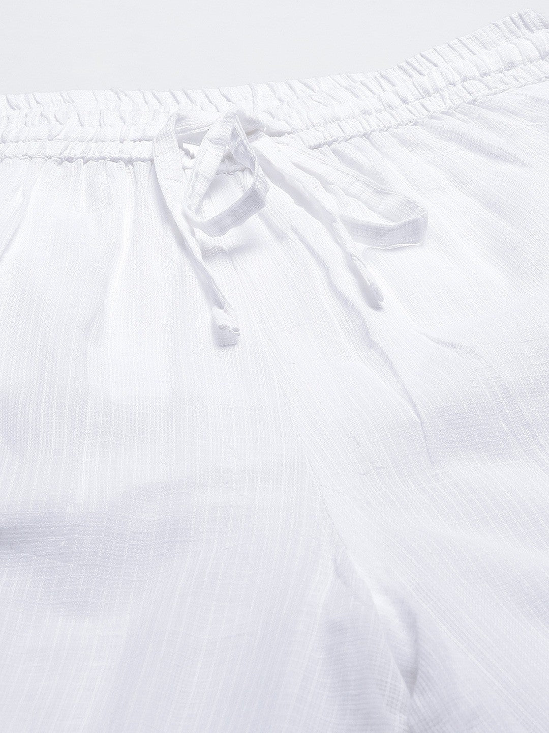 Ada Hand Embroidered White Kota Lucknow Chikan Palazzo A711144