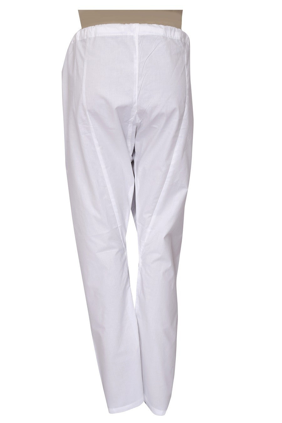 Ada White Cotton Aligarhi Men's Lower with Dori A711148