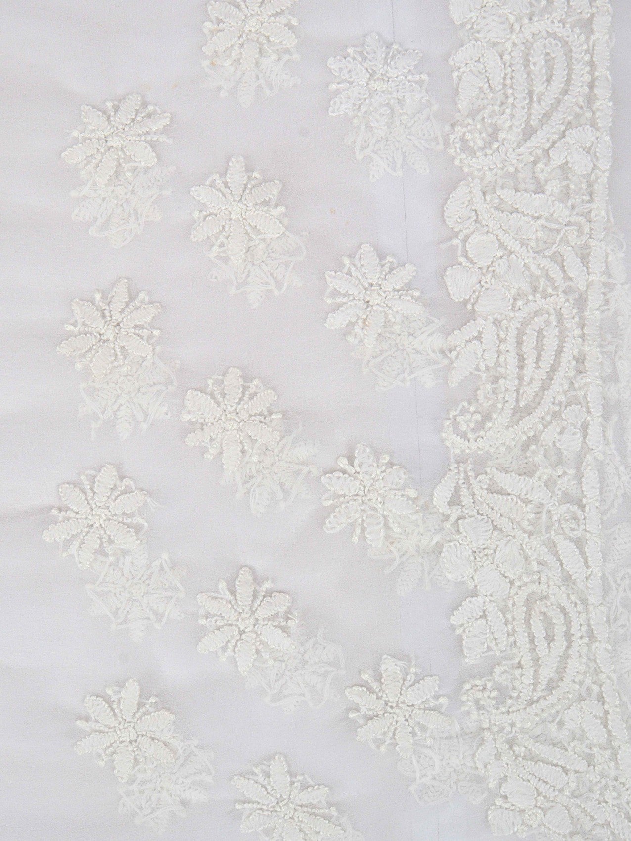 Ada Hand Embroidered White Georgette Lucknowi Chikankari Saree With Blouse 01A163902