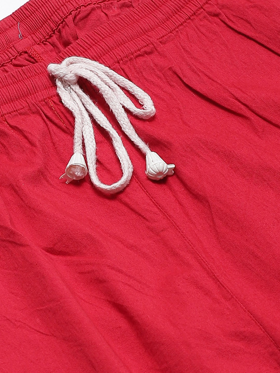 Ada Hand Embroidered Red Cotton Lucknowi Chikankari Churidar A358988