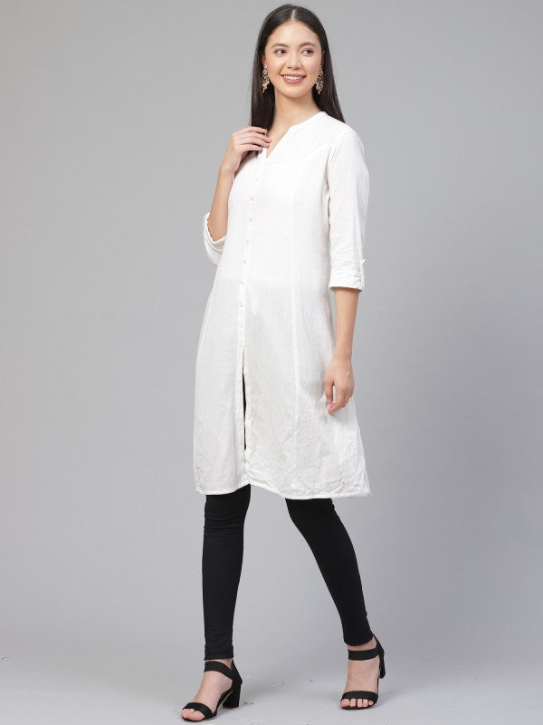 Ada Hand Embroidered Black Cotton Lucknowi Chikankari Churidar A358888