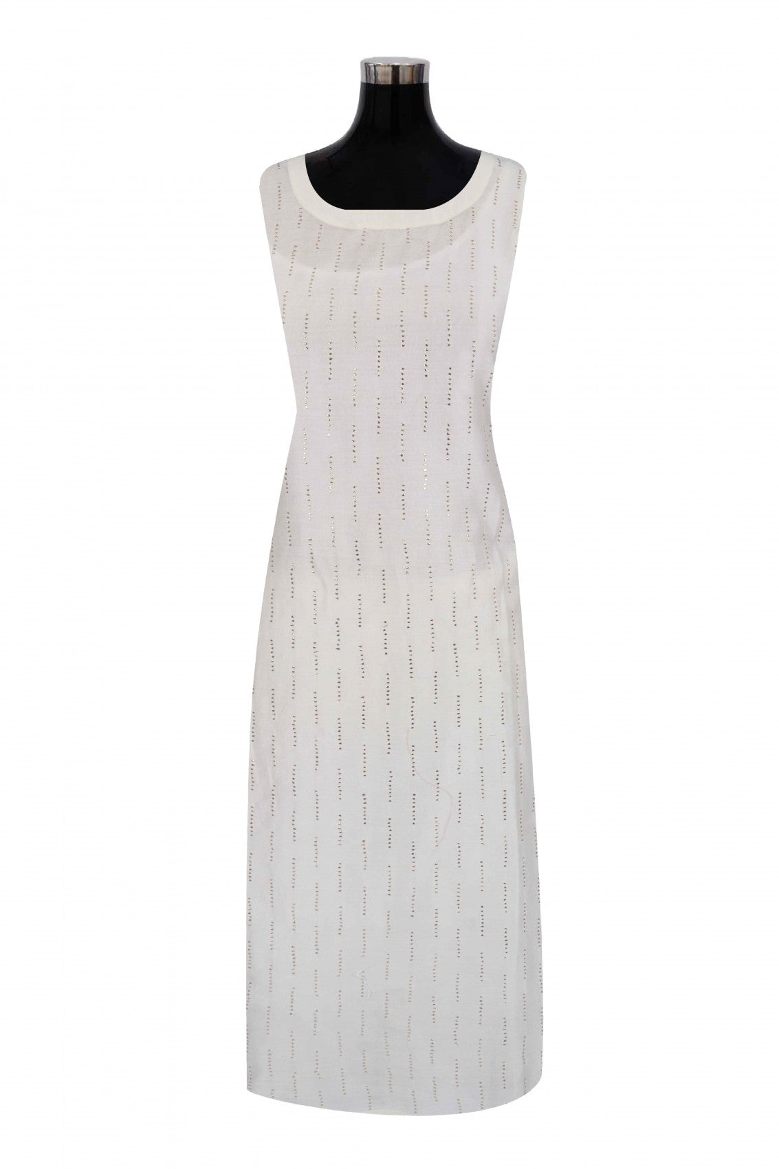 Ada Hand Embroidered Cream Chanderi Lucknowi Chikankari Kurta/Jacket With Muqaish Work A597292