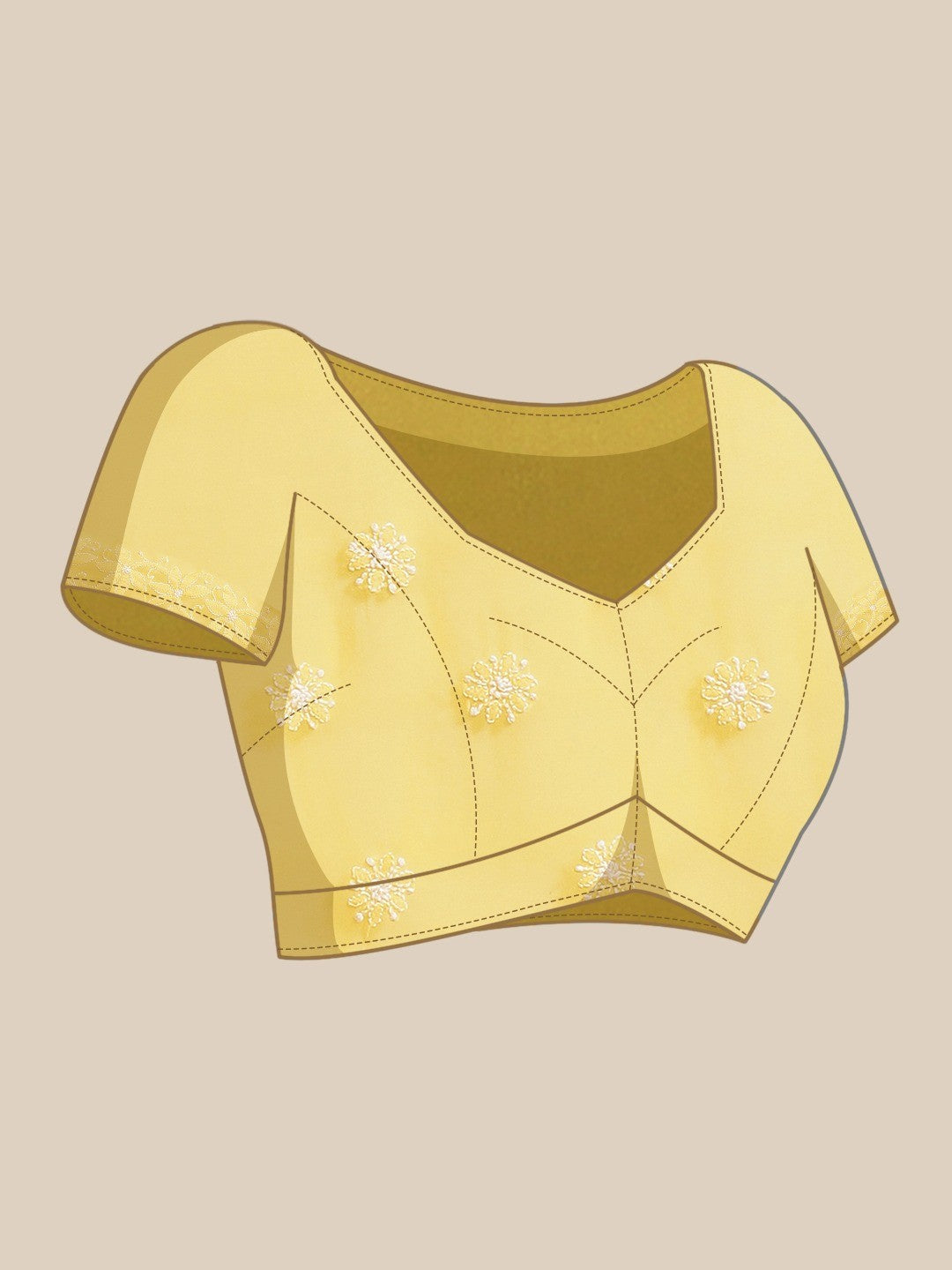Ada Hand Embroidered Yellow Georgette Lucknowi Chikankari Saree With Blouse A204902