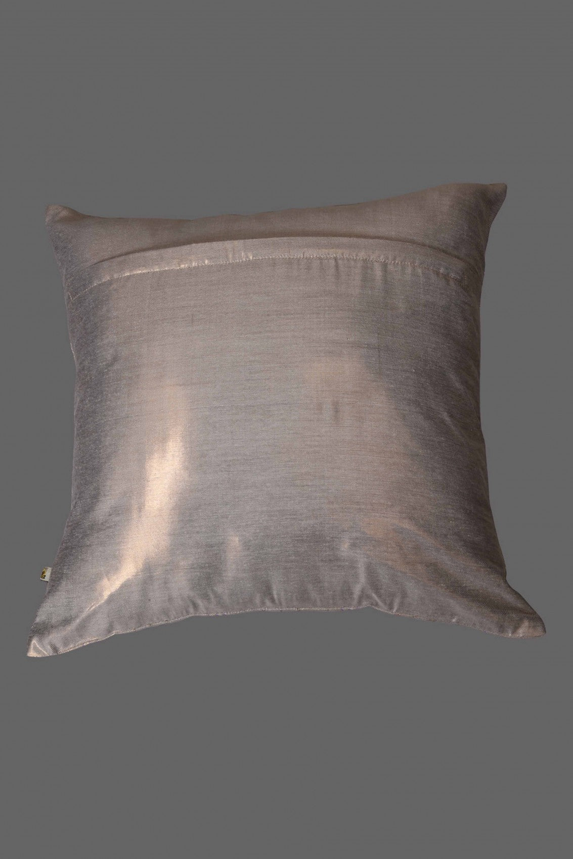 Ada Hand Embroidered Golden Brown Cotton Lucknow Chikankari Cushion Cover 01A44977