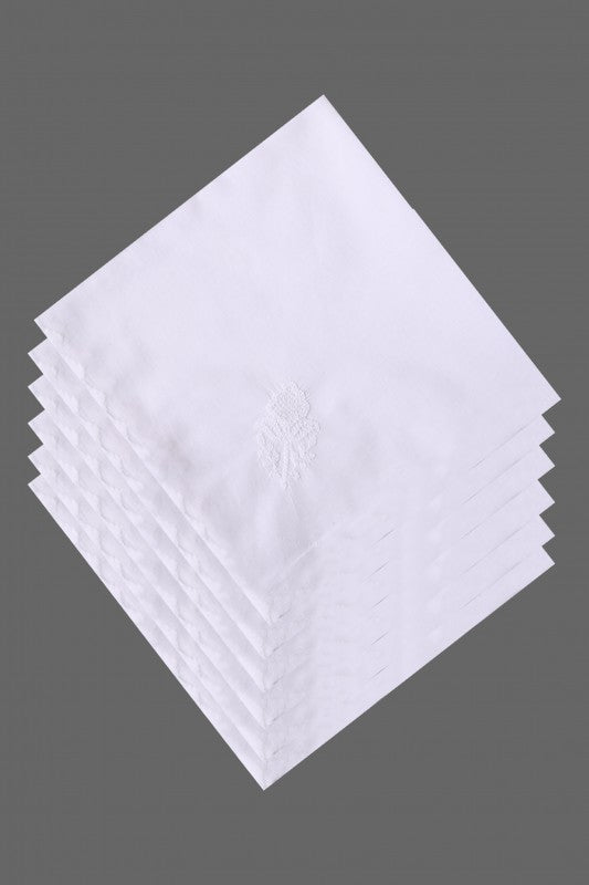 Ada Hand Embroidered White Cotton Lucknowi Chikankari Dining Table Runner Set A171612
