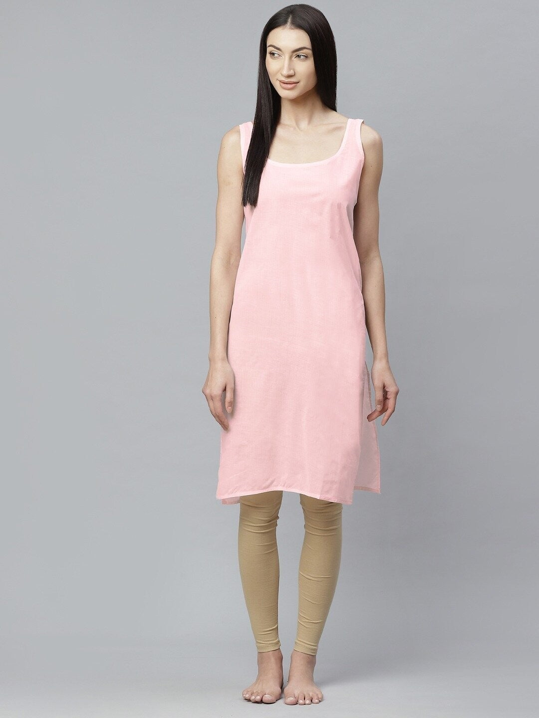 Ada Multi Color Cotton Long Slips Combo of 3 A111141.