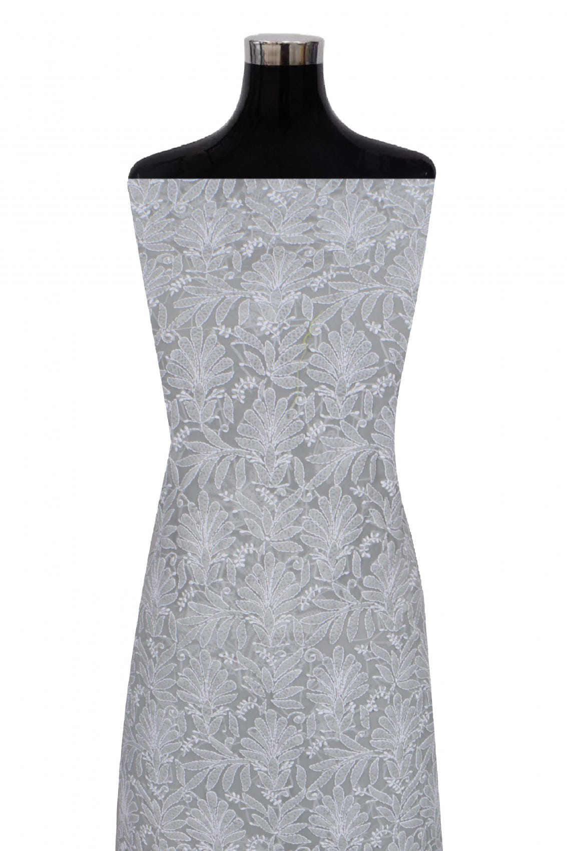 Ada Hand Embroidered Grey Georgette Lucknowi Chikankari Unstitched Suit Piece 01A262086