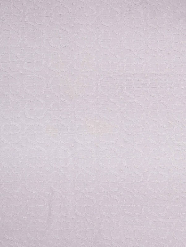 Ada Hand Embroidered White Cotton Lucknowi Chikankari Unstitched Men's Kurta Piece A617088