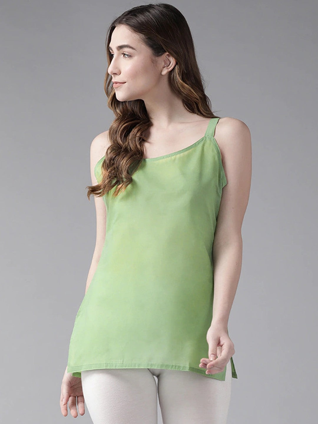 Ada Dark Green and Black Cotton Short Slips Combo of 2  A316522.