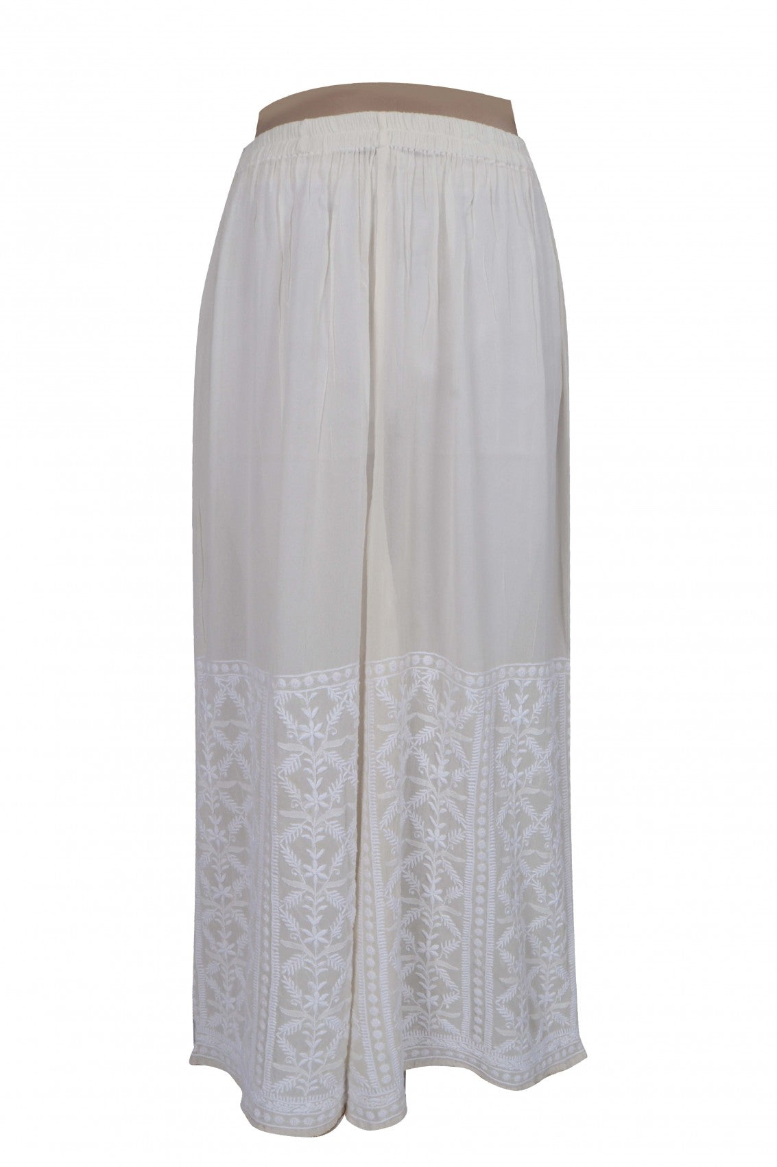 Ada Hand Embroidered Off White Pure Georgette Lucknowi Chikankari Semi-Stitched Suit Set A350967